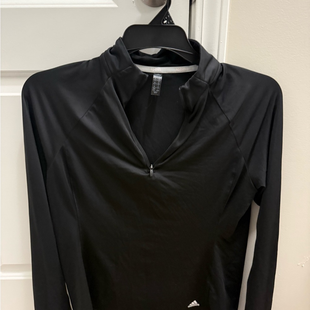 Adidas Black Half-Zip Top